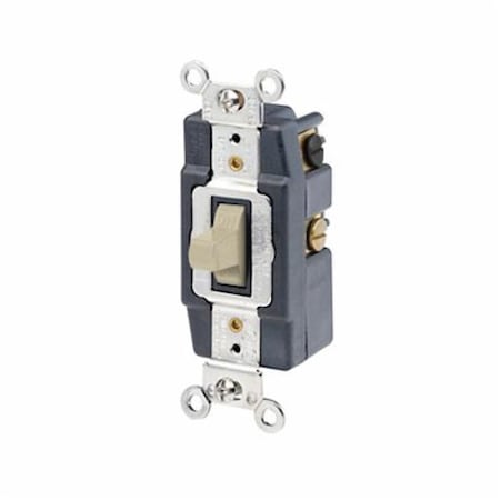 Leviton Toggle Switch 20A 120 277V Dpdt Toggle Maint Ivory 1286-I